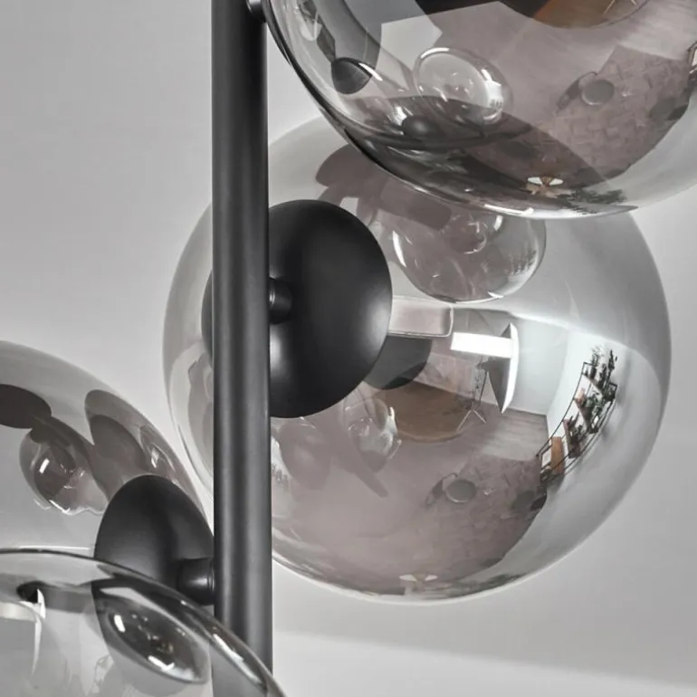 Plafonnier - Verre 15 cm Gastor Fumé, 4 lumières
