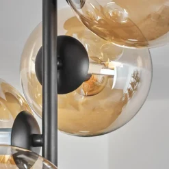 Plafonnier - Verre 15 cm Gastor Ambre, 4 lumières