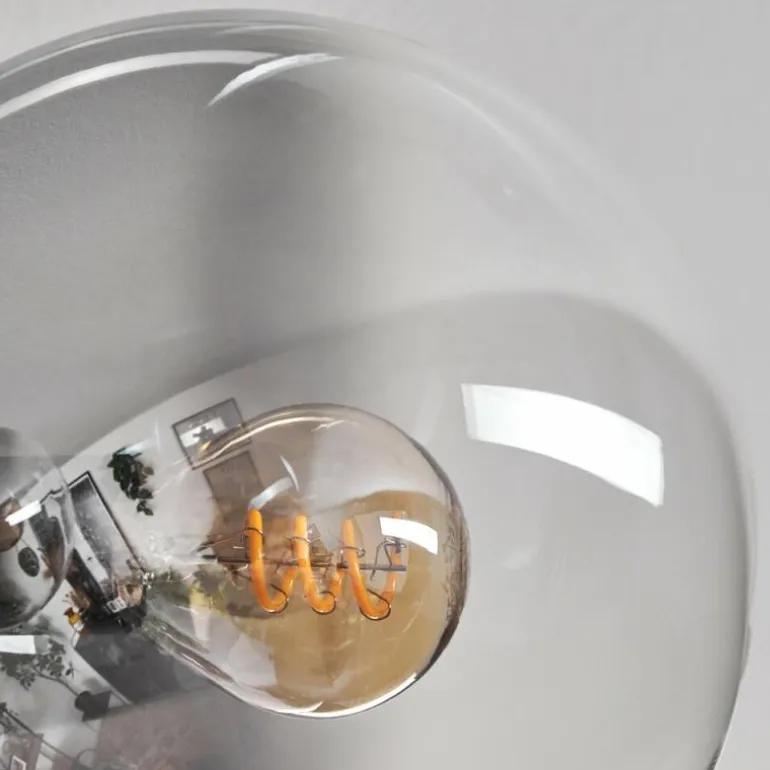 Plafonnier - Verre 15 cm Gastor Clair, Fumé, 6 lumières