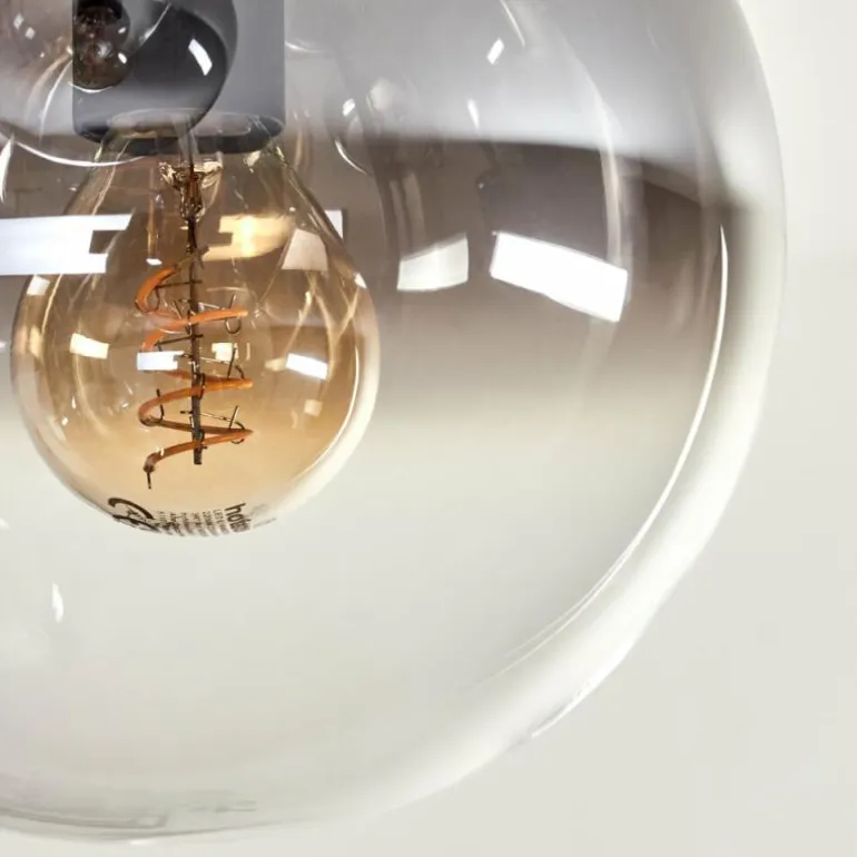 Plafonnier - Verre 15 cm Gastor Clair, Fumé, 5 lumières