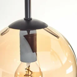 Plafonnier - Verre 15 cm Gastor Ambre, Clair, 5 lumières