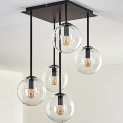 Plafonnier - Verre 15 cm Gastor Clair, 5 lumières