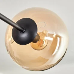 Plafonnier - Verre 15 cm Gastor Ambre, 6 lumières