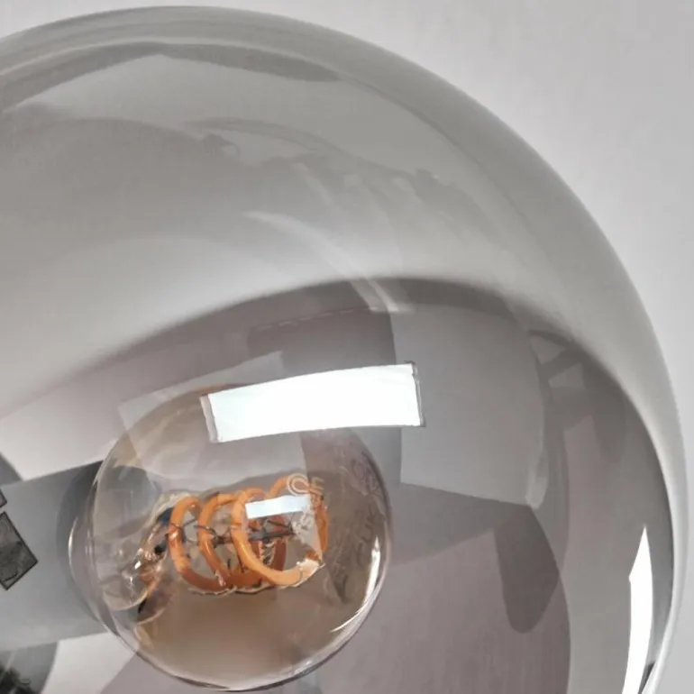Plafonnier - Verre 15 cm Gastor Ambre, Fumé, 6 lumières