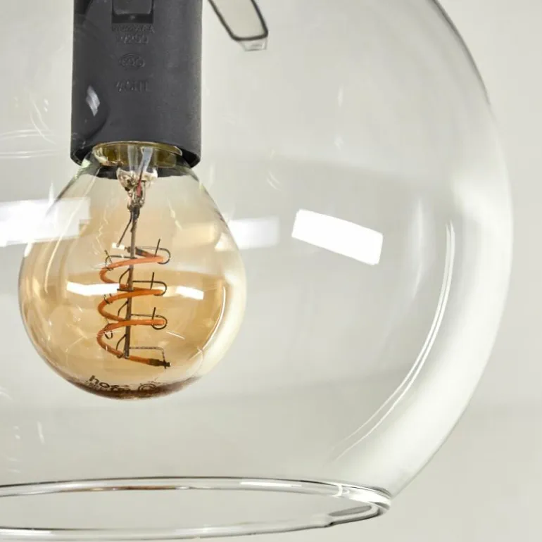 Plafonnier - Verre 15 cm Koyoto Clair, 5 lumières