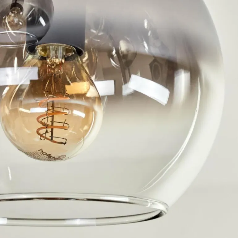 Plafonnier - Verre 15 cm Koyoto Clair, Fumé, 5 lumières
