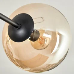 Plafonnier - Verre 15 cm Koyoto Ambre, Clair, 6 lumières