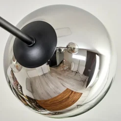 Plafonnier - Verre 15 cm Koyoto Chrome, Clair, 6 lumières