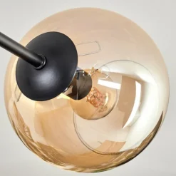 Plafonnier - Verre 15 cm Koyoto Ambre, Clair, 6 lumières