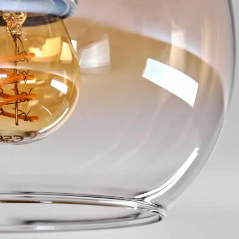 Plafonnier - Verre 15 cm Koyoto Ambre, Clair, 1 lumière
