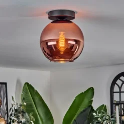 Plafonnier - Verre 20 cm Koyoto Cuivré, 1 lumière