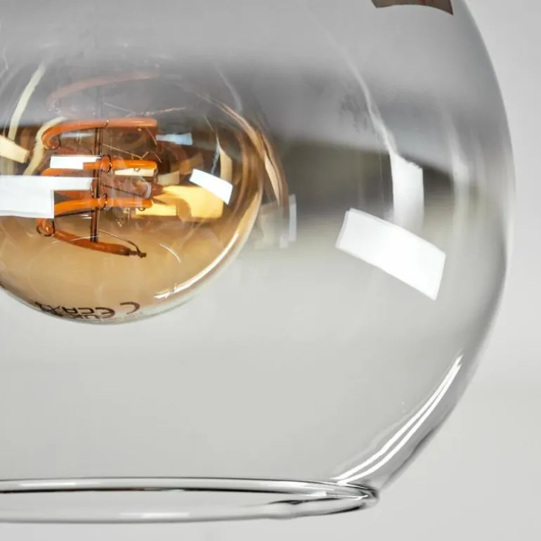 Plafonnier - Verre 15 cm Montgomery Écru, Noir, 2 lumières
