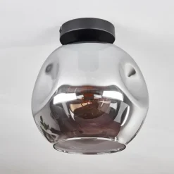 Plafonnier - Verre 25 cm Ripoll Fumé, 1 lumière