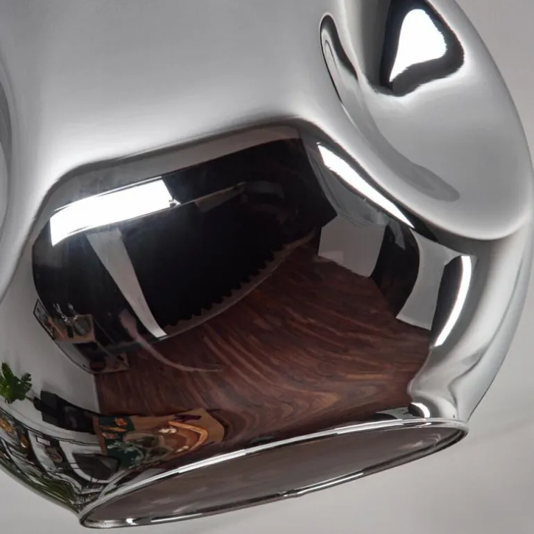 Plafonnier - Verre 25 cm Ripoll Chrome, 1 lumière