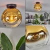 Plafonnier - Verre 25 cm Ripoll Or, Clair, 1 lumière