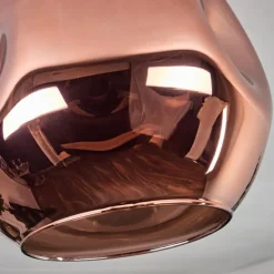 Plafonnier - Verre 25 cm Ripoll Cuivré, 1 lumière