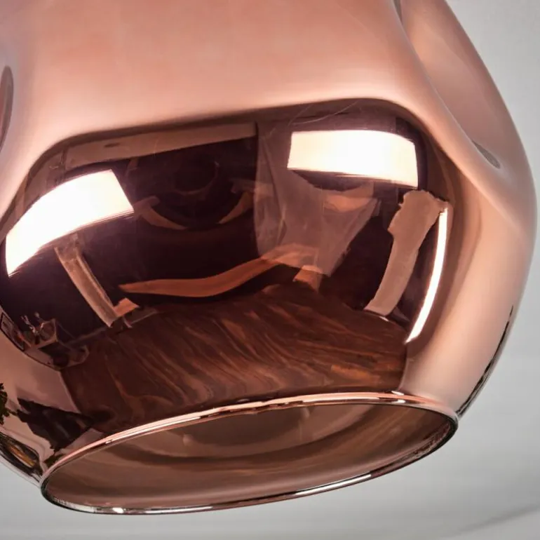 Plafonnier - Verre 25 cm Ripoll Cuivré, 1 lumière