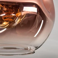 Plafonnier - Verre 20 cm Ripoll Or, Noir, 1 lumière