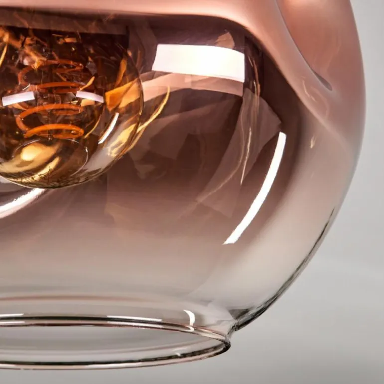 Plafonnier - Verre 20 cm Ripoll Or, Noir, 1 lumière
