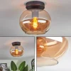 Plafonnier - Verre Apedo Ambre, 1 lumière
