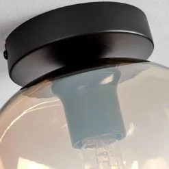 Plafonnier - Verre Apedo Ambre, 1 lumière