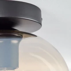 Plafonnier - Verre Apedo Ambre, Clair, 1 lumière