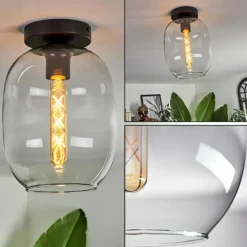 Plafonnier - Verre Apedo Clair, 1 lumière