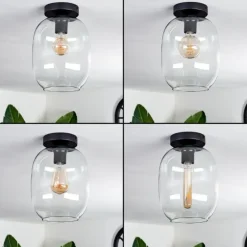Plafonnier - Verre Apedo Clair, 1 lumière
