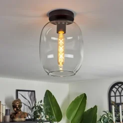 Plafonnier - Verre Apedo Clair, 1 lumière