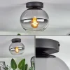 Plafonnier - Verre Apedo Clair, Fumé, 1 lumière