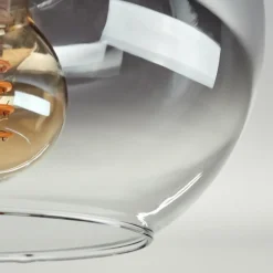Plafonnier - Verre Apedo Clair, Fumé, 1 lumière