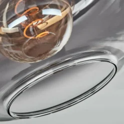 Plafonnier - Verre Apedo Clair, Fumé, 1 lumière