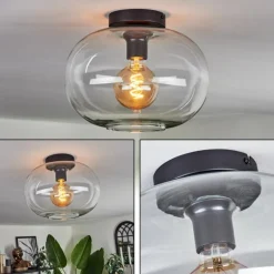 Plafonnier - Verre Apedo Clair, 1 lumière