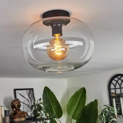 Plafonnier - Verre Apedo Clair, 1 lumière