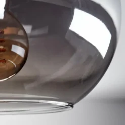 Plafonnier - Verre Apedo Fumé, 1 lumière