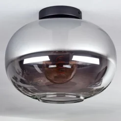 Plafonnier - Verre Apedo Fumé, 1 lumière