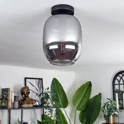 Plafonnier - Verre Apedo Fumé, 1 lumière