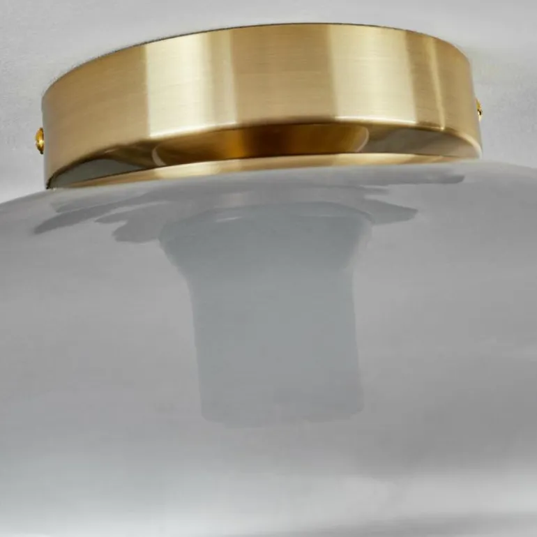 Plafonnier - Verre Apedo Laiton, 1 lumière