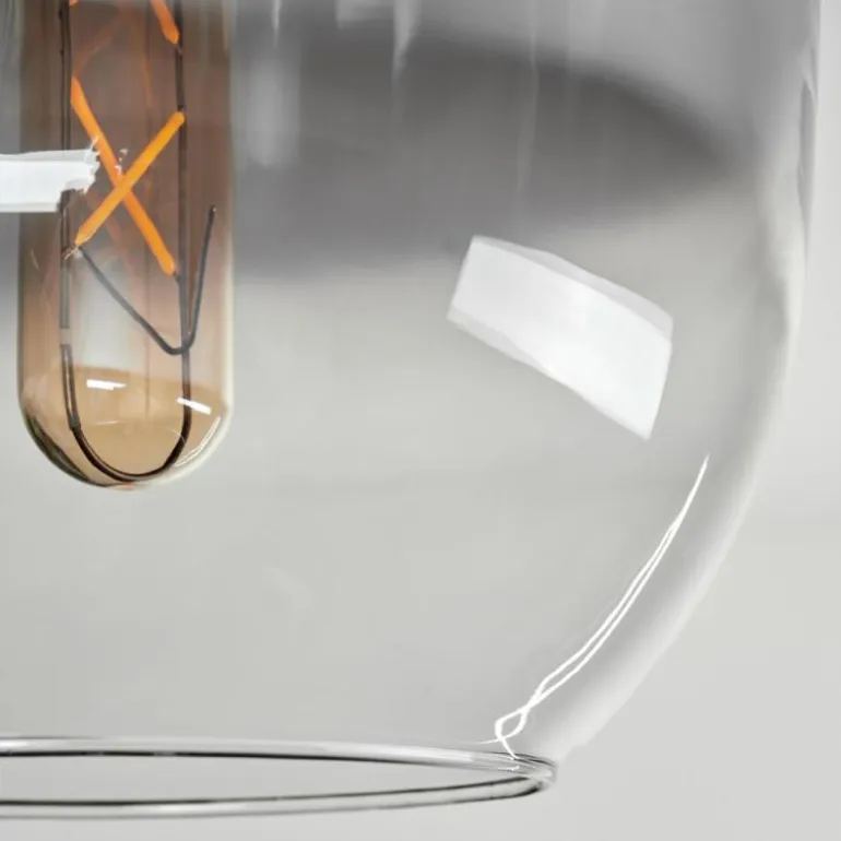 Plafonnier - Verre Apedo Laiton, 1 lumière