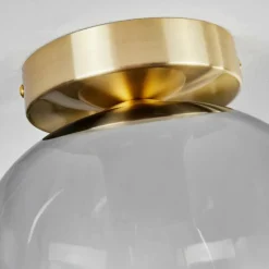 Plafonnier - Verre Apedo Laiton, 1 lumière