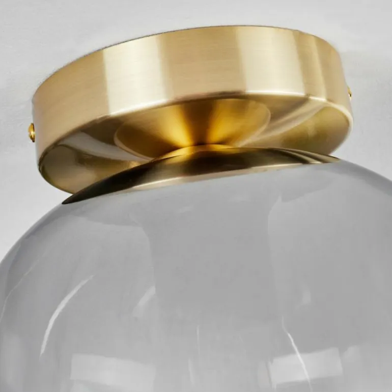 Plafonnier - Verre Apedo Laiton, 1 lumière