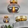 Plafonnier - Verre Apedo Laiton, 1 lumière