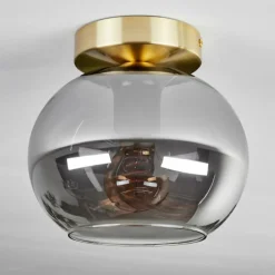 Plafonnier - Verre Apedo Laiton, 1 lumière