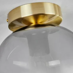 Plafonnier - Verre Apedo Laiton, 1 lumière