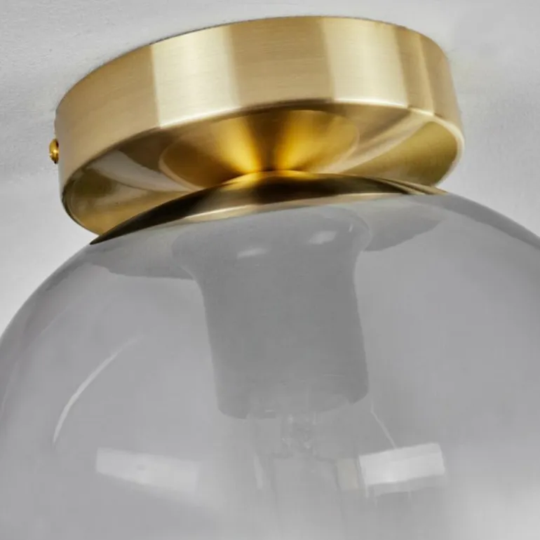 Plafonnier - Verre Apedo Laiton, 1 lumière