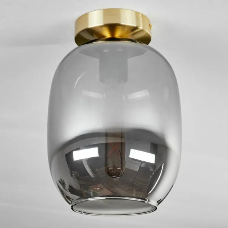 Plafonnier - Verre Apedo Laiton, 1 lumière