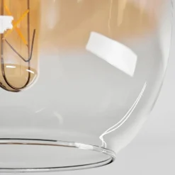 Plafonnier - Verre Apedo Laiton, 1 lumière