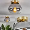 Plafonnier - Verre Apedo Laiton, 1 lumière