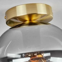Plafonnier - Verre Apedo Laiton, 1 lumière