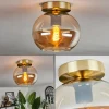 Plafonnier - Verre Apedo Laiton, 1 lumière
